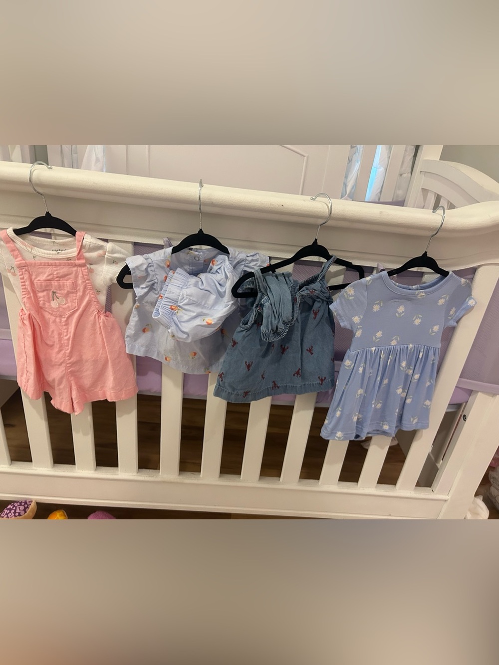Carter's Pink, Light Blue, Denim & Lavender Girls Matching Sets